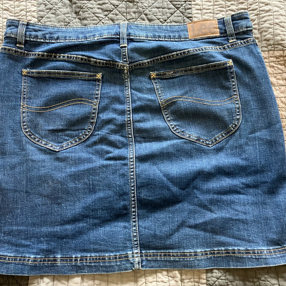 Lee Mid Rise Denim Skort